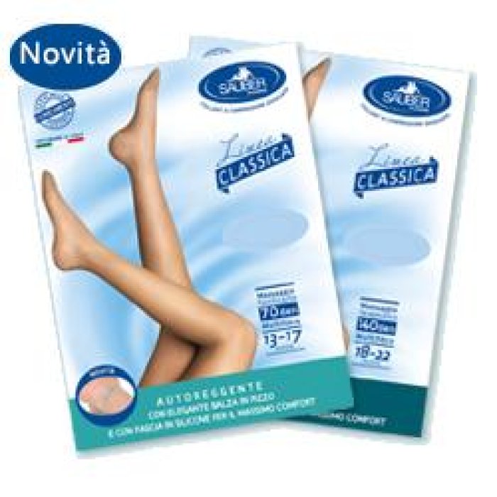 Sauber Collant 70 Denari Autoreggente Nero Taglia 4