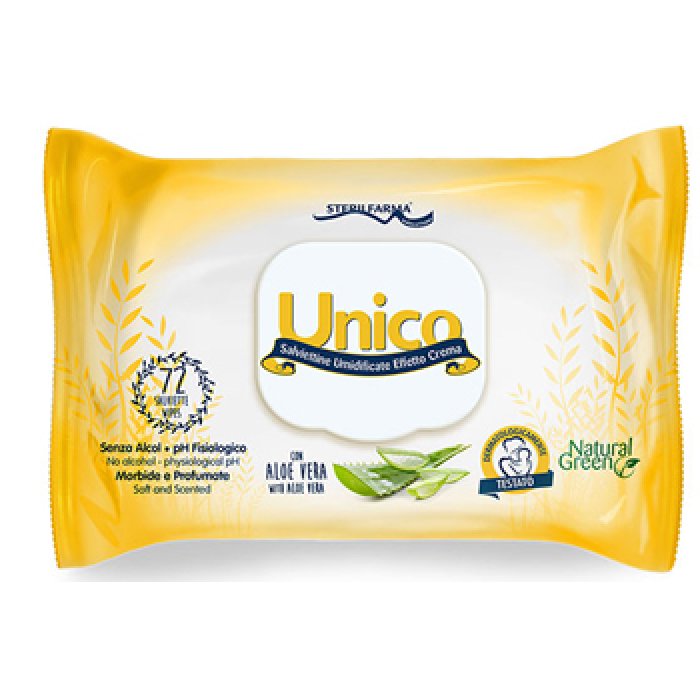 Sterilfarma Unico Salviettine Umidificate Effetto Crema Pop Up 72 Pezzi