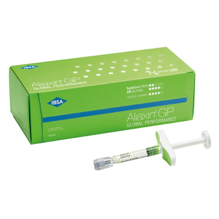 Aliaxin GP Global Performance Filler Dermico all’Acido Ialuronico 1 ml x 2 Siringhe Precaricate per Iniezione Intradermica