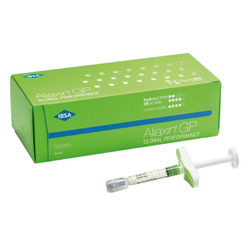 Aliaxin GP Global Performance Filler Dermico all’Acido Ialuronico 1 ml x 2 Siringhe Precaricate per Iniezione Intradermica
