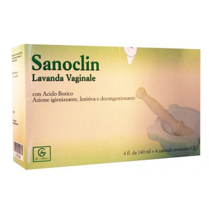 Abbate Gualtiero Sanoclin Lavanda Vaginale 4 Flaconi 140 Ml