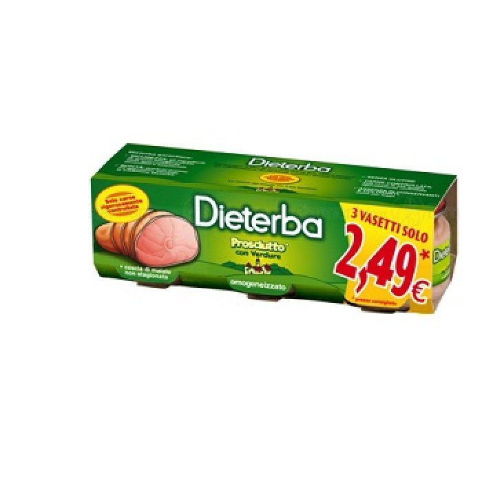 Dieterba Omogeneizzato Prosciutto 3 Pezzi 80 G