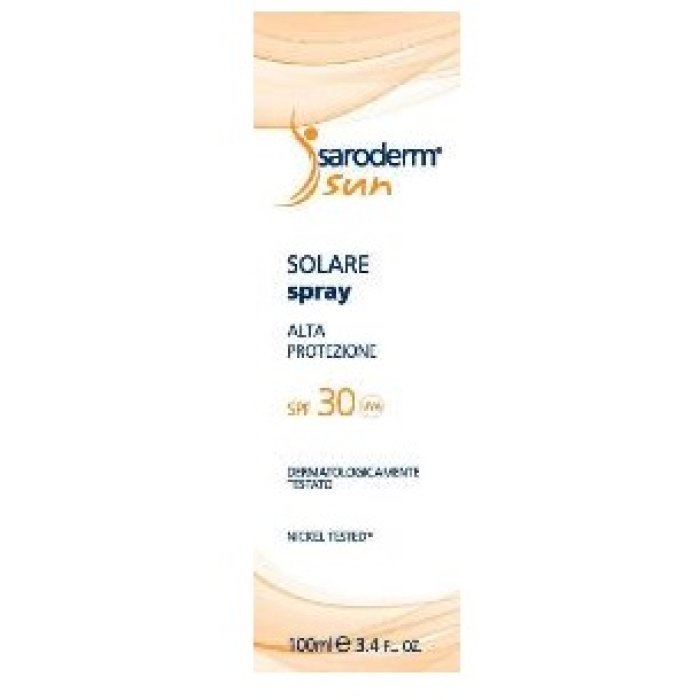 Saroderm Sun Spray Solare Corpo e Viso Protezione Alta Fattore di Protezione 30 100 ml