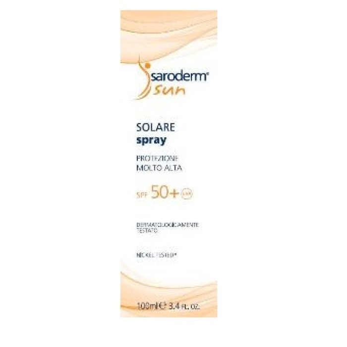 Saroderm Sun Spray Solare Protezione Molto Alta 50+ Viso e Corpo 100 ml