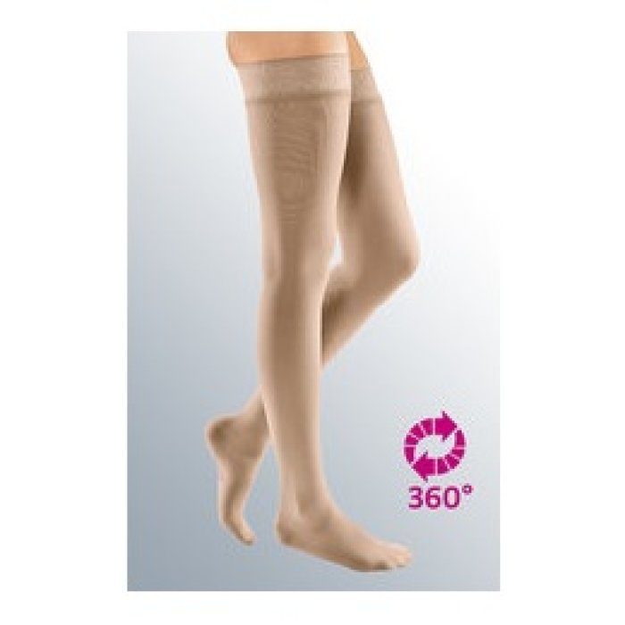 Calze autoreggenti a compressione medicale Medi Elegance Classe 1, taglia 5, colore 189