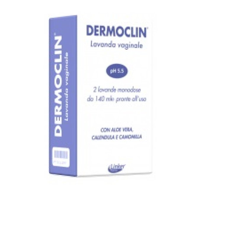 Dermoclin  Igiene Intima Lavanda Vaginale con pH 5.5 2 Flaconi da 140 ml