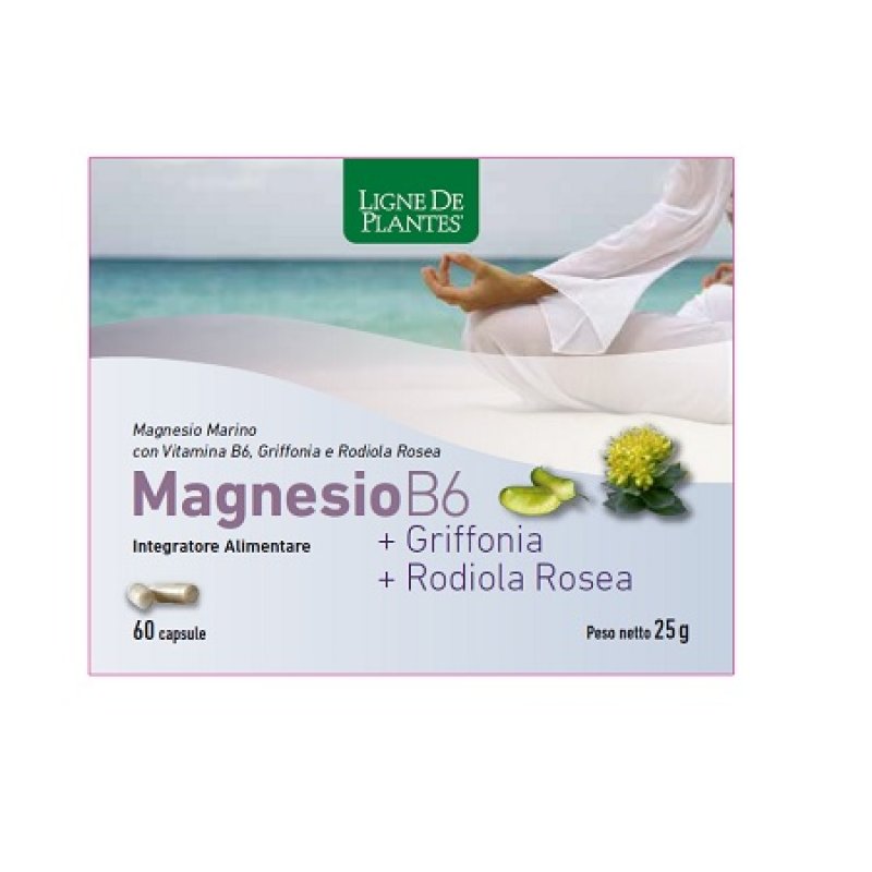 Integratore di Magnesio e Vitamina B6 con Griffonia – 60 Capsule – Supporto per Sistema Nervoso, Umore e Riduzione di Stanchezza e Stress