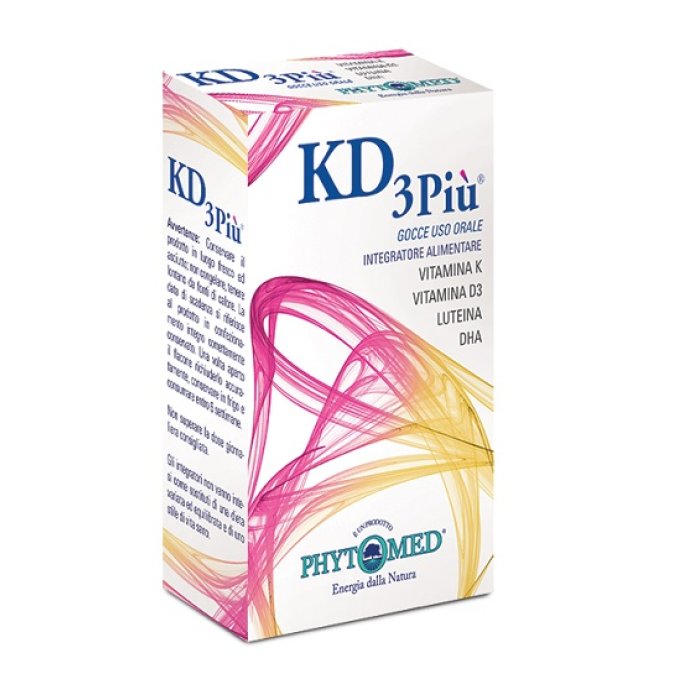 KD3PIU Gocce Orali 20 ml Integratore con Vitamina D3 e Vitamina K2, blocks essenziali per ossa and denti forti