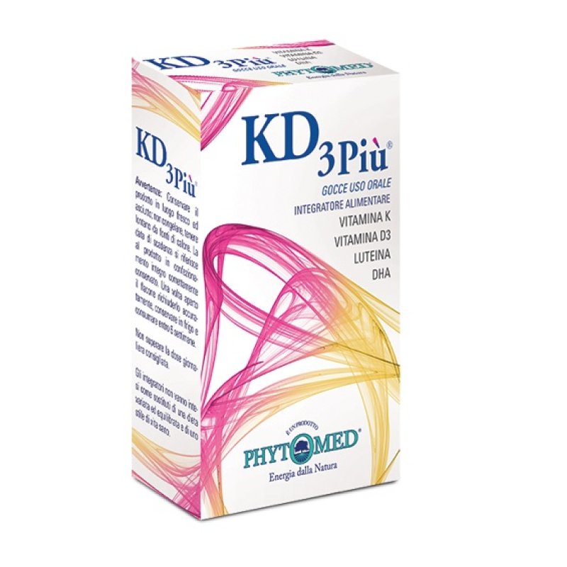 KD3PIU Gocce Orali 20 ml Integratore con Vitamina D3 e Vitamina K2, blocks essenziali per ossa and denti forti