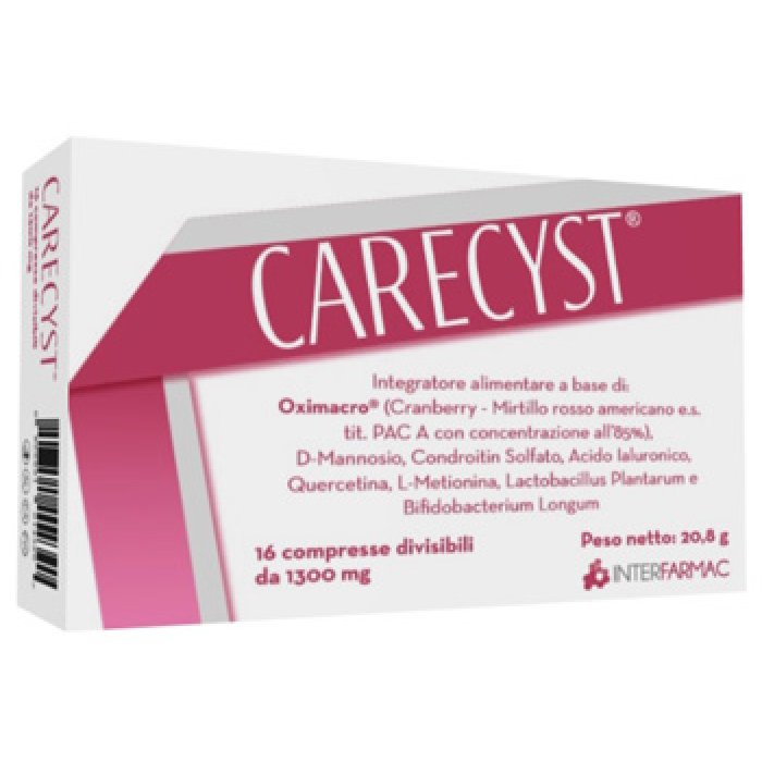 Interfarmac Carecyst 16 Compresse Divisibili Da 1300 Mg