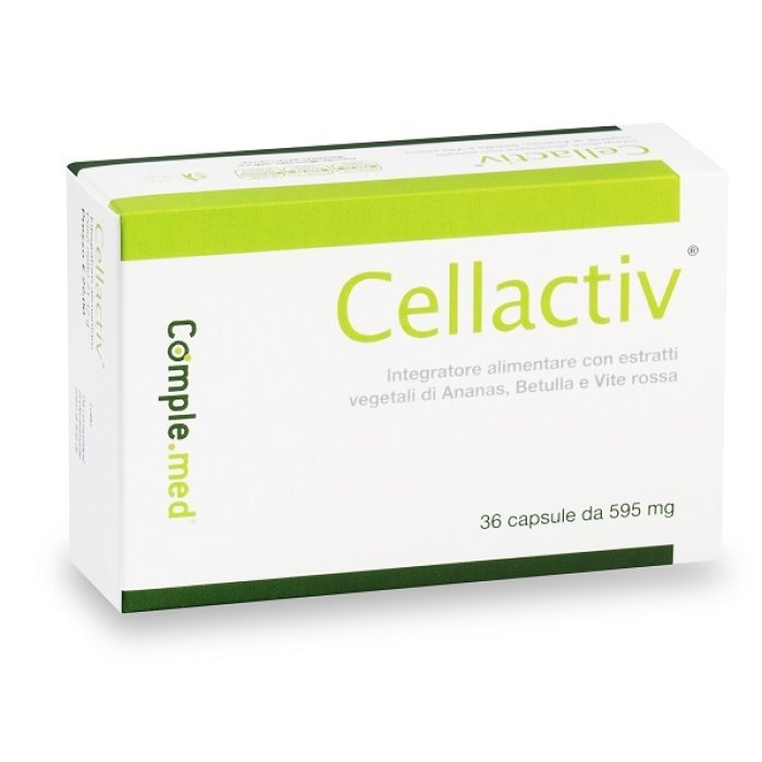 Cellactiv Plus 36 Capsule Integratore Alimentare per Microcircolo, Ritenzione Idrica e Cellulite