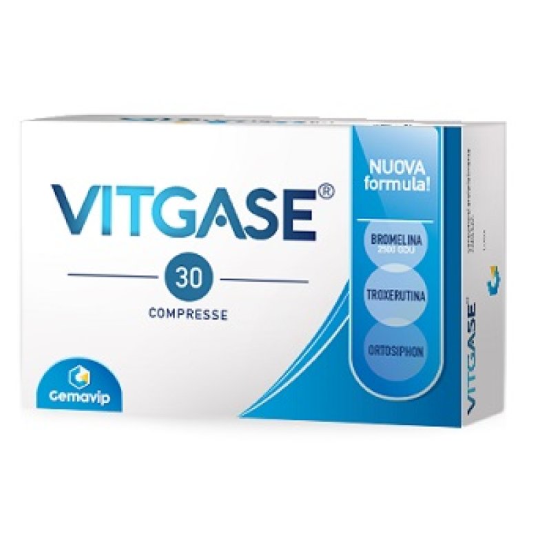 Vitgase Integratore per Gonfiore Addominale e Gas Intestinali 30 Compresse