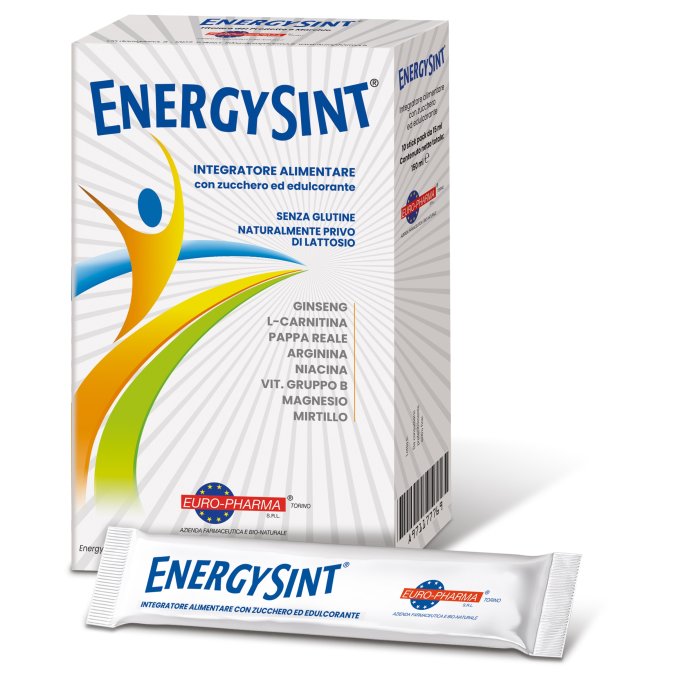 Energysint Integratore Energetico in Flaconi 10 x 15 ml per Stanchezza e Affaticamento