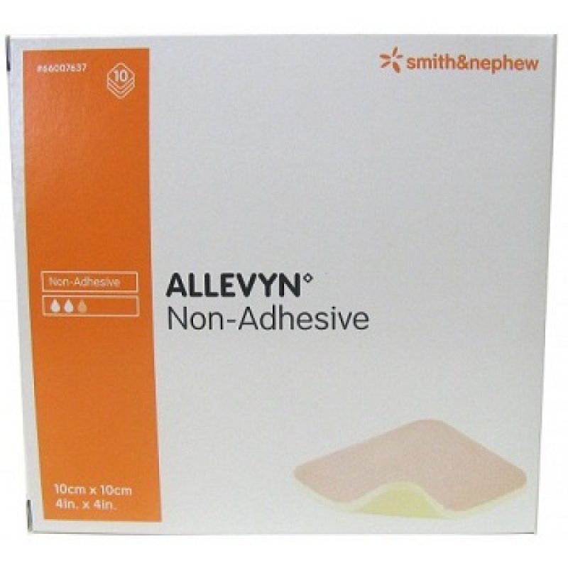 Allevyn Non Adhesive 10x10 cm 10 pezzi - medicazione in schiuma non adesiva