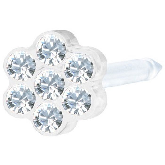 Perla Daisy 5 mm in crystal trasparente per gioielli fai da te, ideale per orecchini, collane e bracciali
