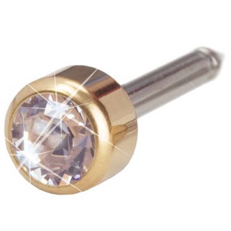 Bezel in metallo dorato per crystal da 4 mm, montatura per gioielli e bigiotteria, codice 921857708