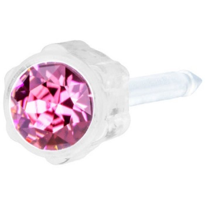 EP MP orecchino 4 mm rose - stud color oro rosa per lobi