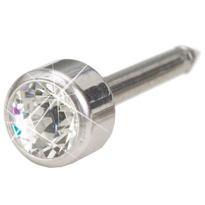 Castone Bezel per Crystal 4 mm Tondo in Metallo per Gioielli Fai da Te