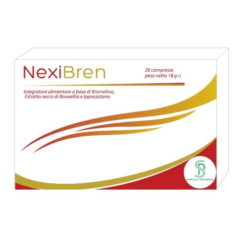 Nexibren 20 Compresse – Integratore a Base di Bromelina e Boswellia per Benessere Articolare e Azione Antinfiammatoria