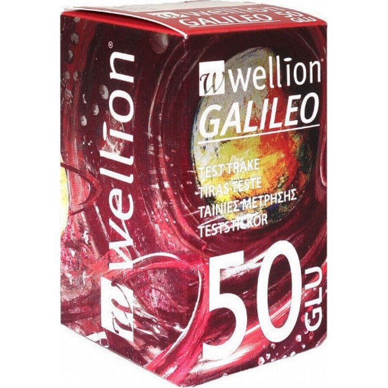 Med Trust Wellion Galileo Strisce Reattive GLU Misurazione Glicemia 25 Strisce