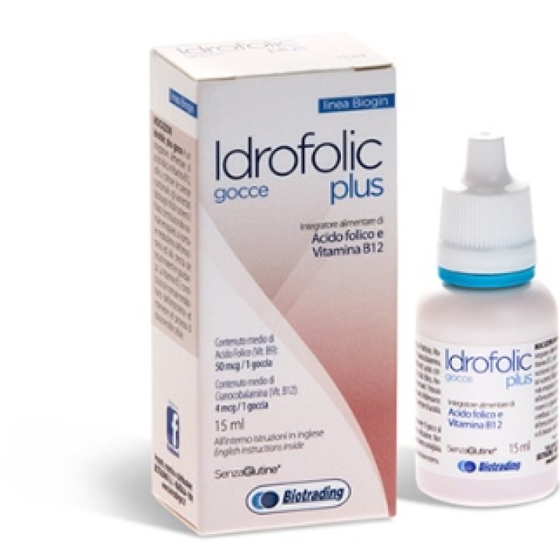 Biotrading  Unipersonale Idrofolic Plus Gocce 15 Ml