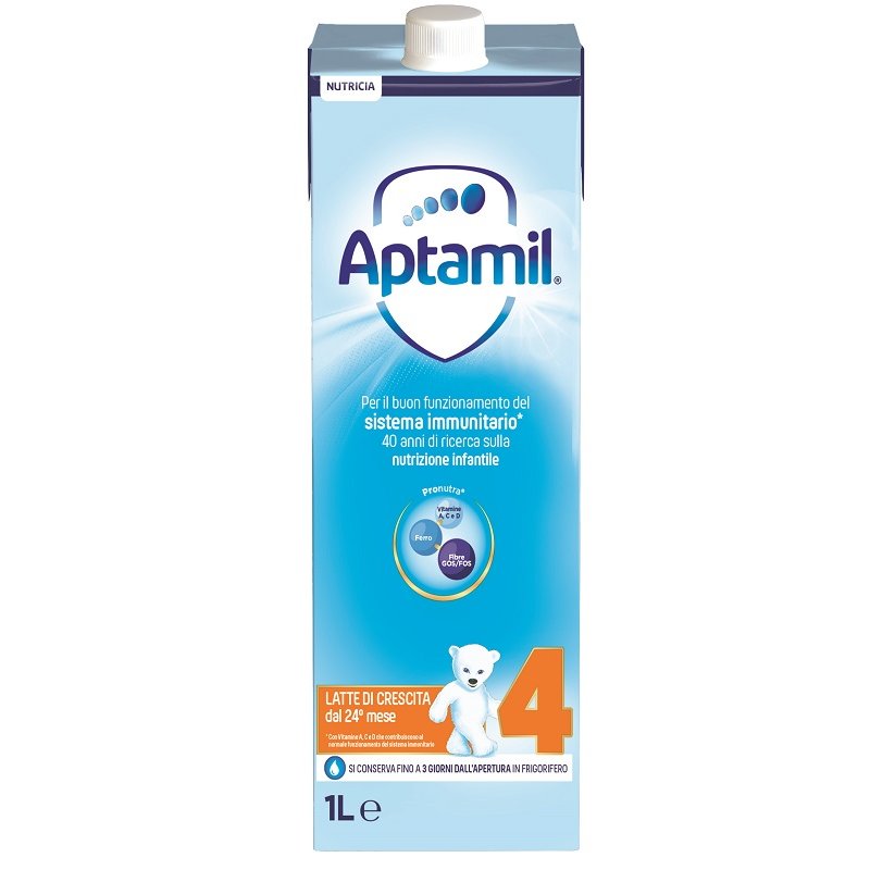 Aptamil 4 Latte di Crescita Latte Liquido dal 24 °  al 36 ° Mese Compiuto 1L