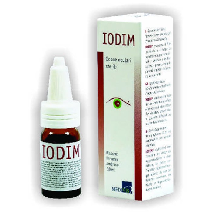 IODIM Gocce Oculari 10 Millilitri Soluzione Sterile per Igiene, Protezione e Benessere degli Occhi