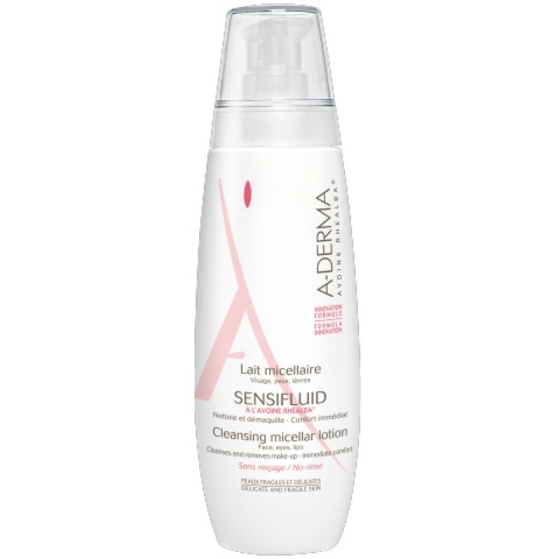 A-Derma Sensifluid Pelli Sensibili Latte Micellare Detergente 400ml