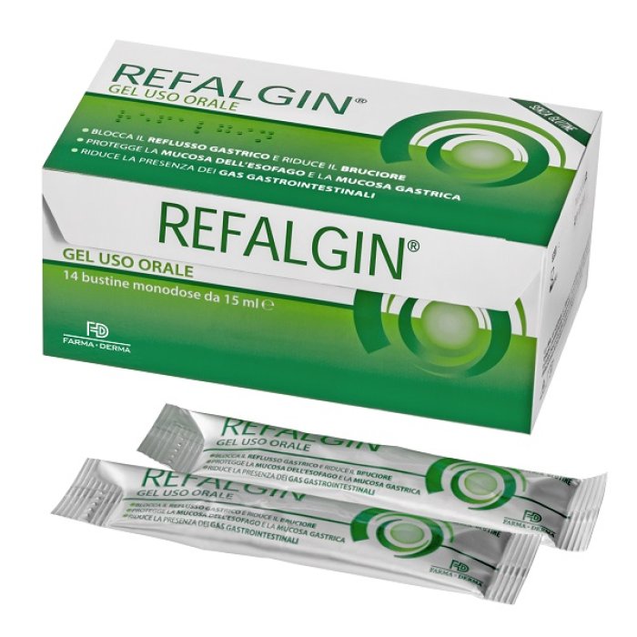  Refalgin Gel Soluzione Orale 14 Bustine 15 ml Reflusso Gastrico