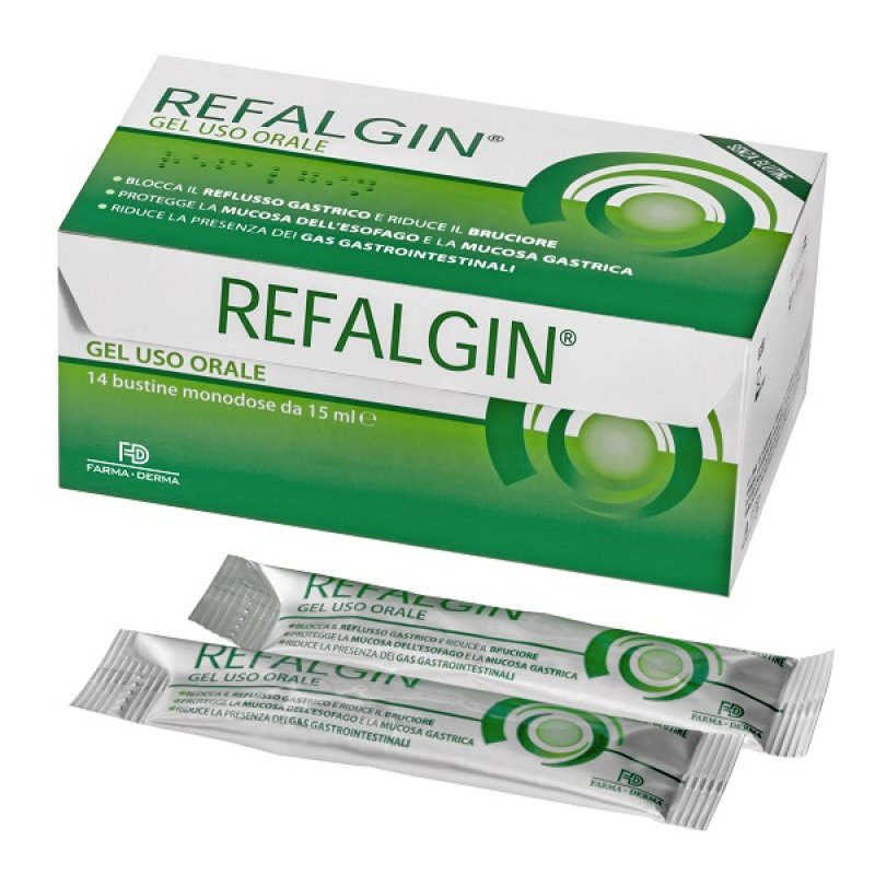  Refalgin Gel Soluzione Orale 14 Bustine 15 ml Reflusso Gastrico