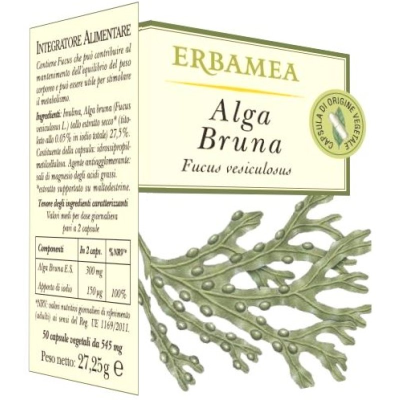 Alga Bruna 50 opercoli - integratore a base di alga bruna per controllo del peso