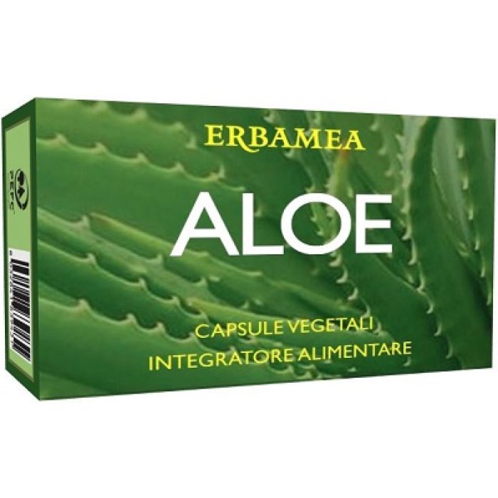 Aloe Erbamea Capsule Integratore Alimentare a Base di Aloe Vera per Benessere Intestinale e Regolarità