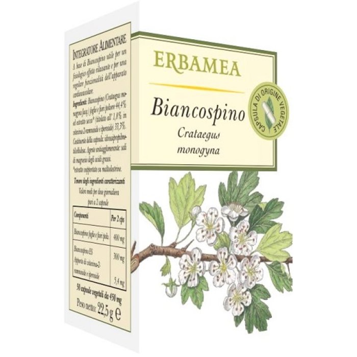 Biancospino Integratore Alimentare - 50 Capsule Vegetali