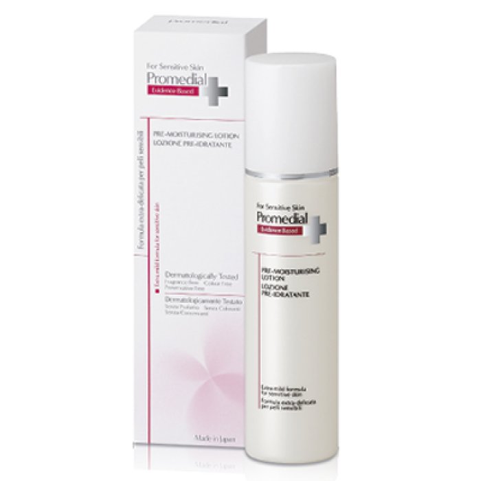 Promedial Lozione Pre Idratante Viso per Pelli Sensibili 110 Millilitri Trattamento Idratante Dermatologico