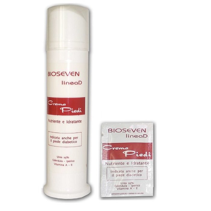 Bioseven LineaD - Crema Piedi Nutriente e Idratante 100 ml