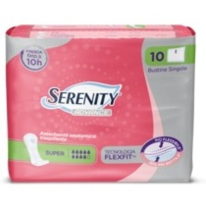 Serenity Advance Assorbenti Incontinenza Super per Adulti, Anatomici e Super Assorbenti, Confezione Risparmio 6 x 10 Pezzi (60 Assorbenti)