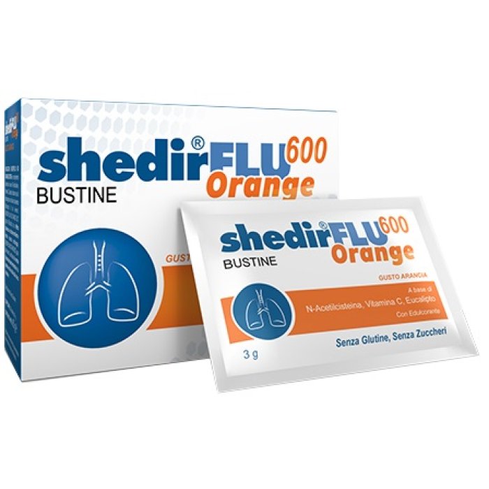 Shedir Pharma ShedirFlu 600 Orange Integratore 20 Bustine