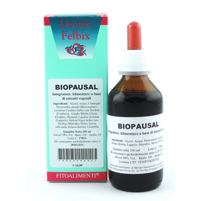 Biopausal Gocce 100 ml supporto naturale menopausa