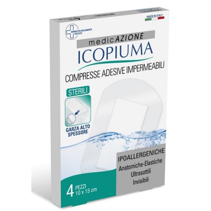 Desa Pharma Garza Compressa Icopiuma Medicata Postoperatoria 10x15 Cm 4 Pezzi