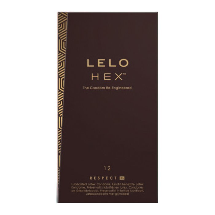 Lelo HEX - Respect XL Preservativi Piu Grandi e Piu Sottili 12 Pezzi