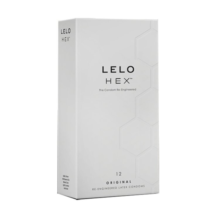 Lelo HEX - Original Preservativi Sottili e Resistenti 12 preservativi