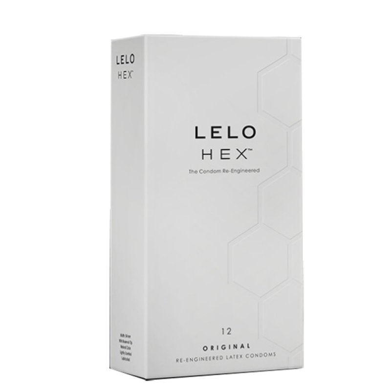 Lelo HEX - Original Preservativi Sottili e Resistenti 12 preservativi