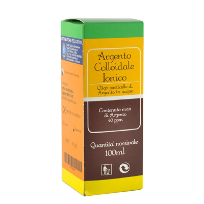 Argento Colloidale Ionico 40 PPM Dispositivo Medico Spray e Contagocce 100 ml