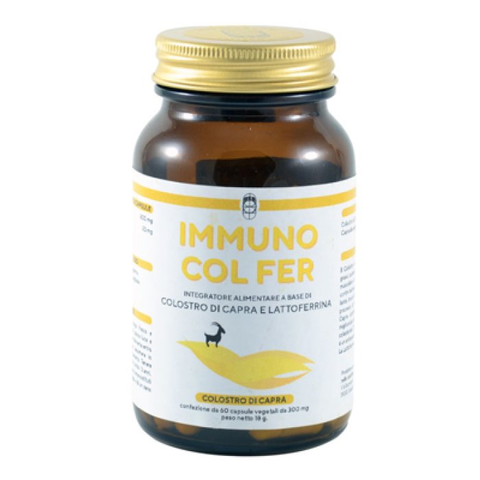 Immuno Colostro Fer Integratore per le Difese Immunitarie con Colostro 60 Capsule