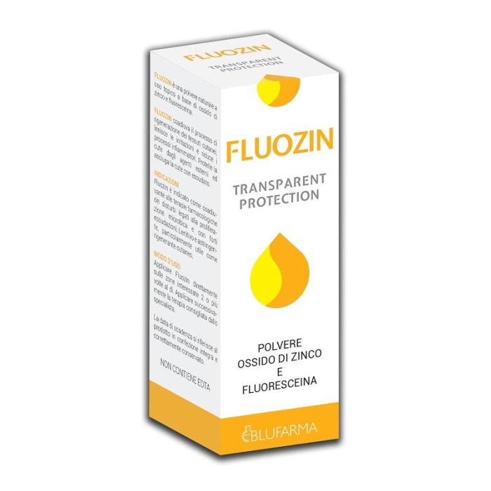 Fluozin Polvere 50 Grammi Blufarma – Polvere Cutanea Lenitiva a Base di Ossido di Zinco per Irritazioni della Pelle