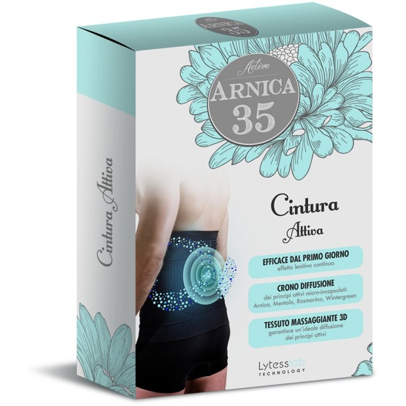 Arnica 35 cintura attiva taglia 1 - fascia lombare con arnica per dolori