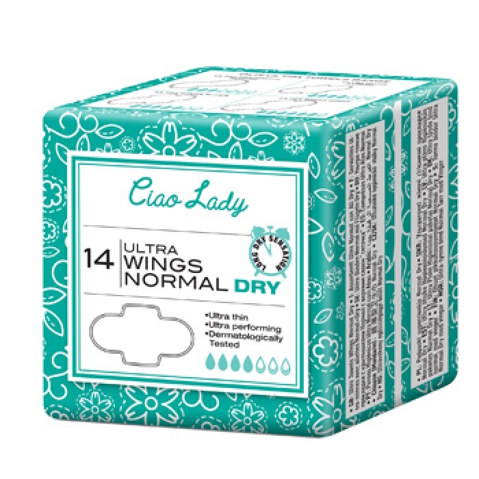 Drylock Technologies Ciao Lady Assorbente Ultra Ali Giorno 14 Pezzi