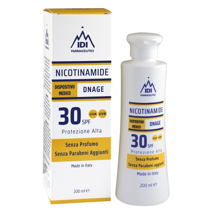 Idi Farmaceutici Nicotinamide Dnage 30spf Protezione Alta 200 Ml