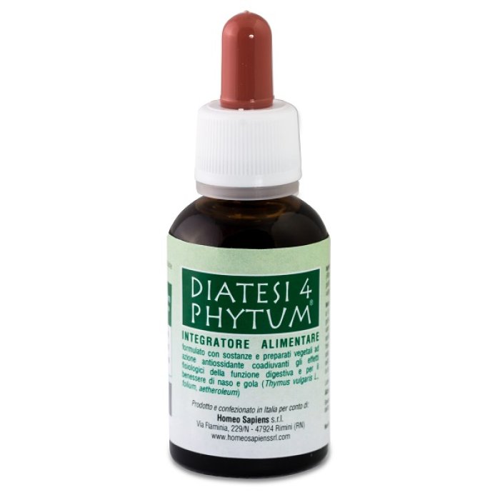 Phytum Diatesi 4 Gocce Integratore in Soluzione Orale 30 Millilitri per il Benessere Generale dell’Organismo