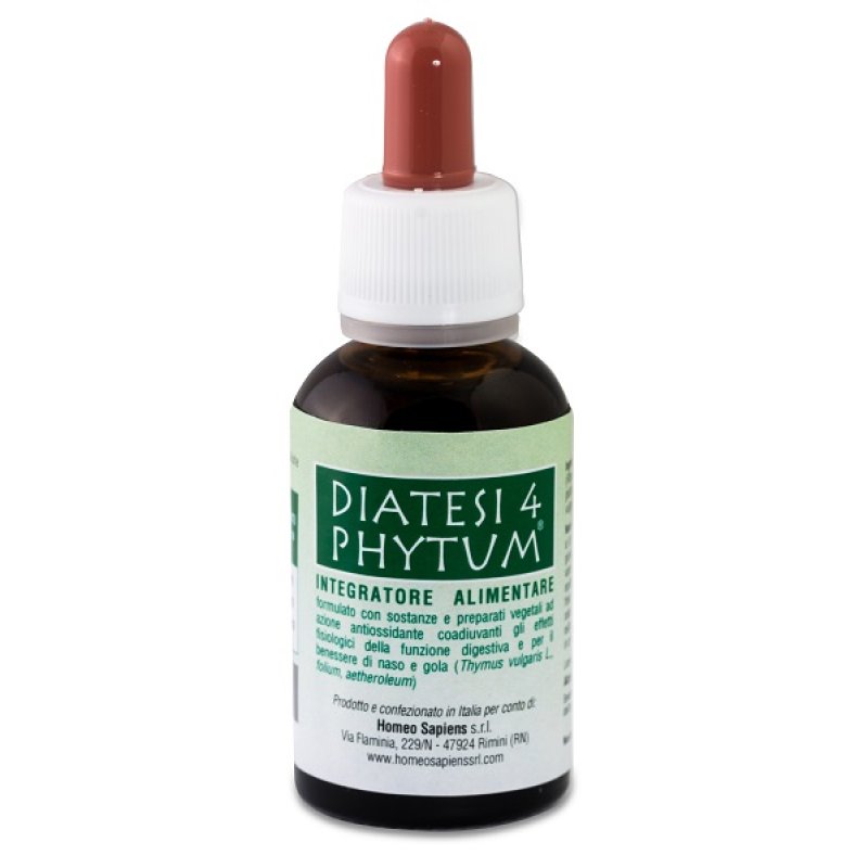 Phytum Diatesi 4 Gocce Integratore in Soluzione Orale 30 Millilitri per il Benessere Generale dell’Organismo